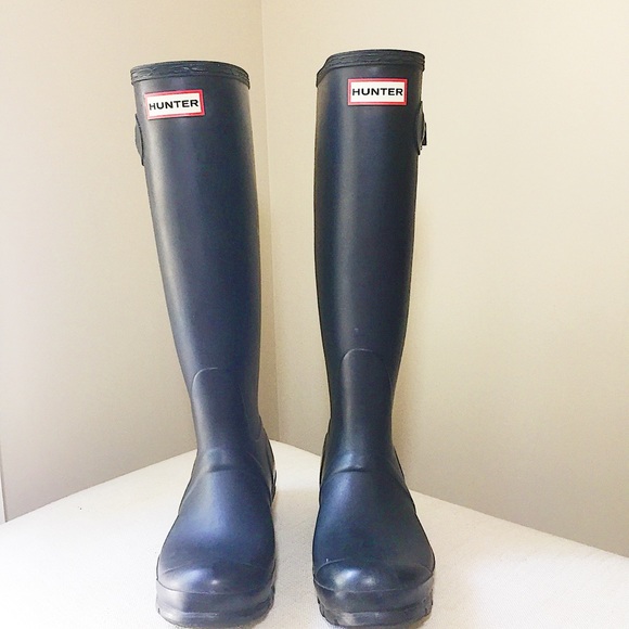 Hunter Shoes - Hunters Original TallWoman’s Black Rain Boot Black